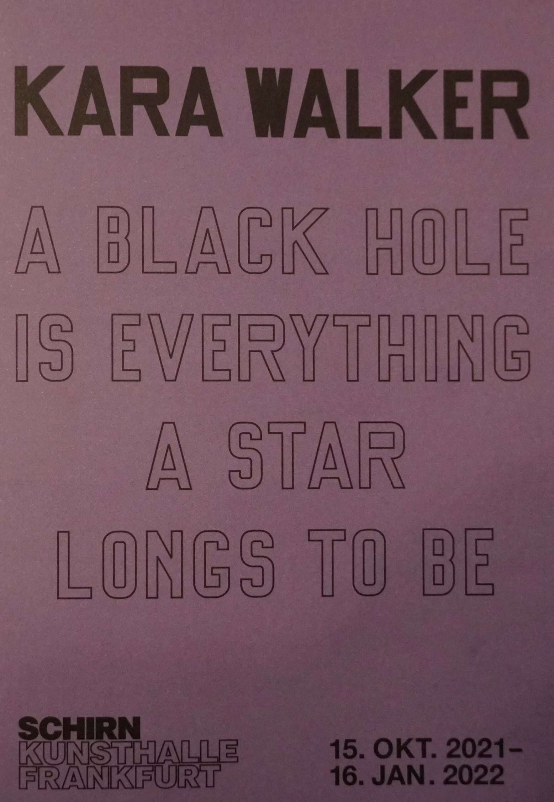 You are currently viewing Kara Walker – A Black Hole is Everything a Star Longs to Be